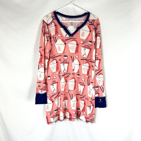 Munki Munki Bamboo Palace Chinese Food Night Shirt XL - Picture 1 of 6